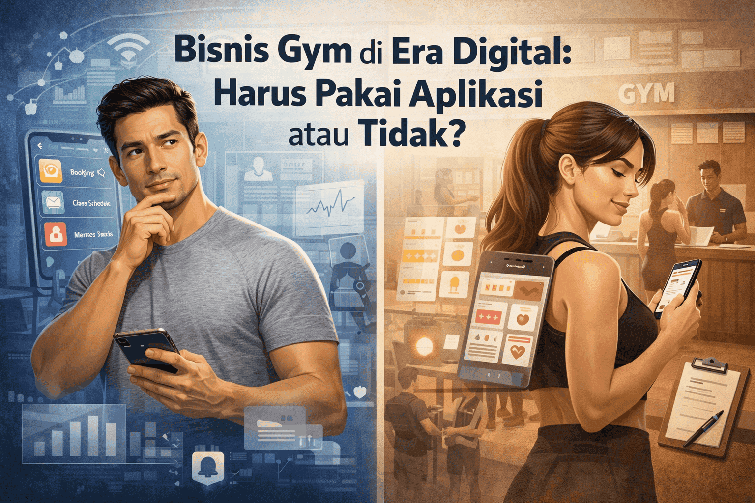 Bisnis Gym di Era Digital: Harus Pakai Aplikasi atau Tidak? - Ilustrasi Artikel