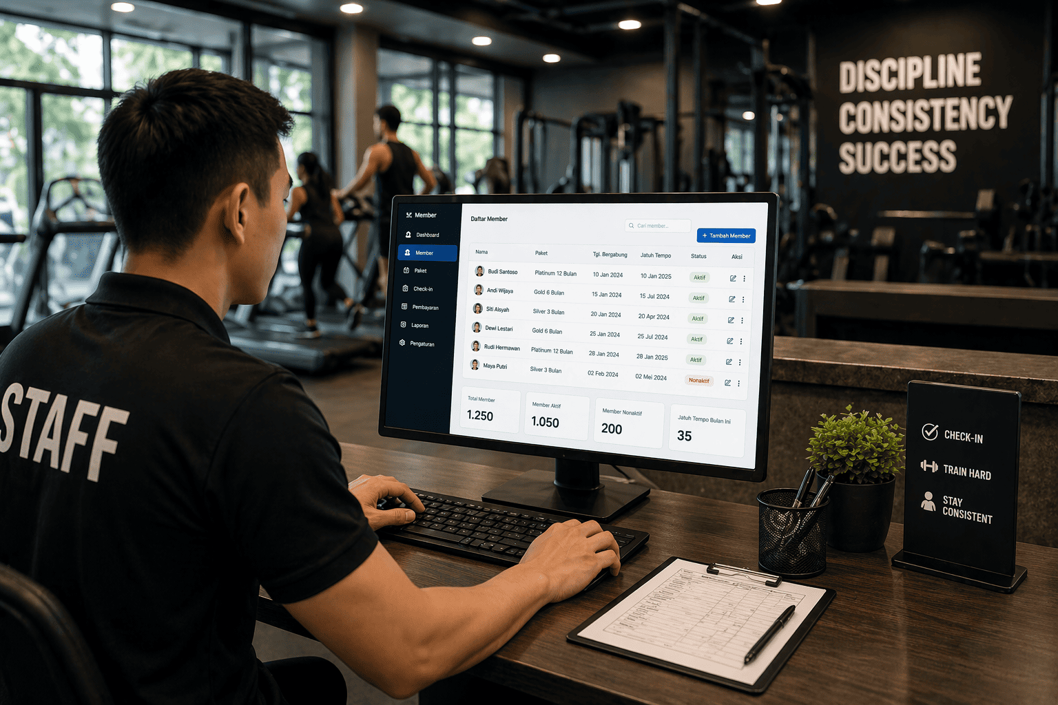 Cara Mengelola Member Gym Agar Tidak Berantakan - Ilustrasi Artikel