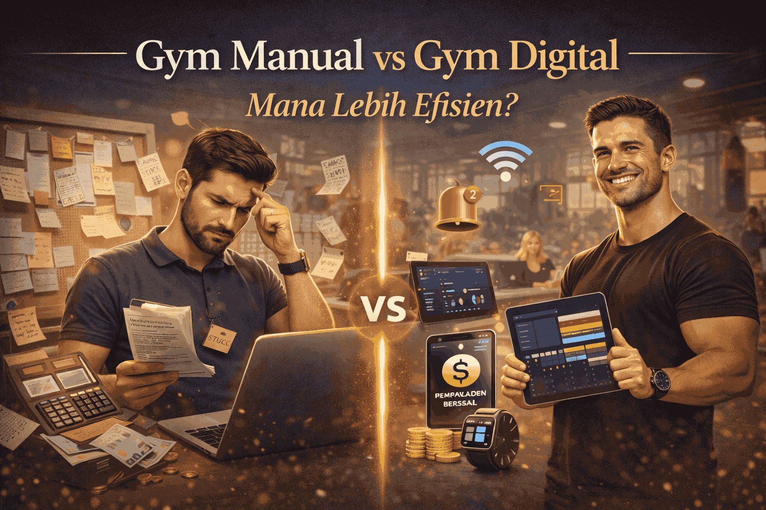 Gym Manual vs Gym Digital: Mana Lebih Efisien? - Ilustrasi Artikel