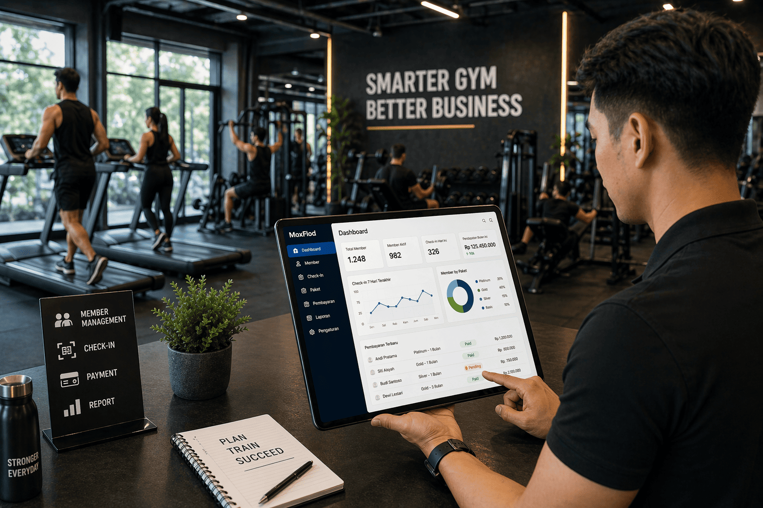 Kenapa Gym Modern Sudah Pakai Aplikasi? - Ilustrasi Artikel