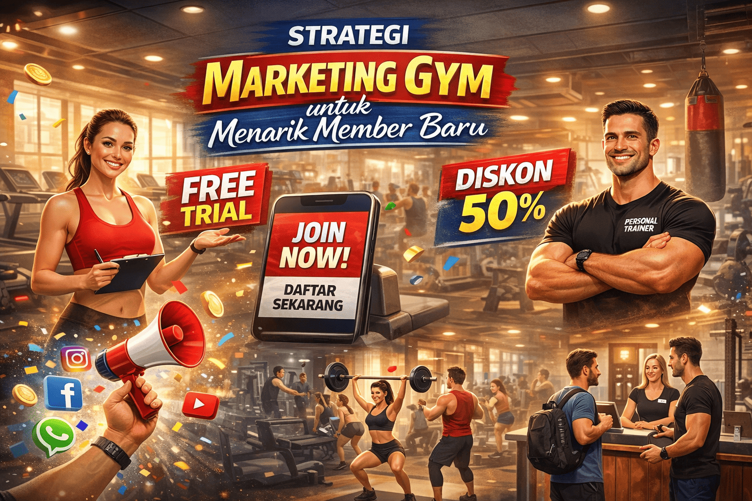 Strategi Marketing Gym untuk Menarik Member Baru - Ilustrasi Artikel
