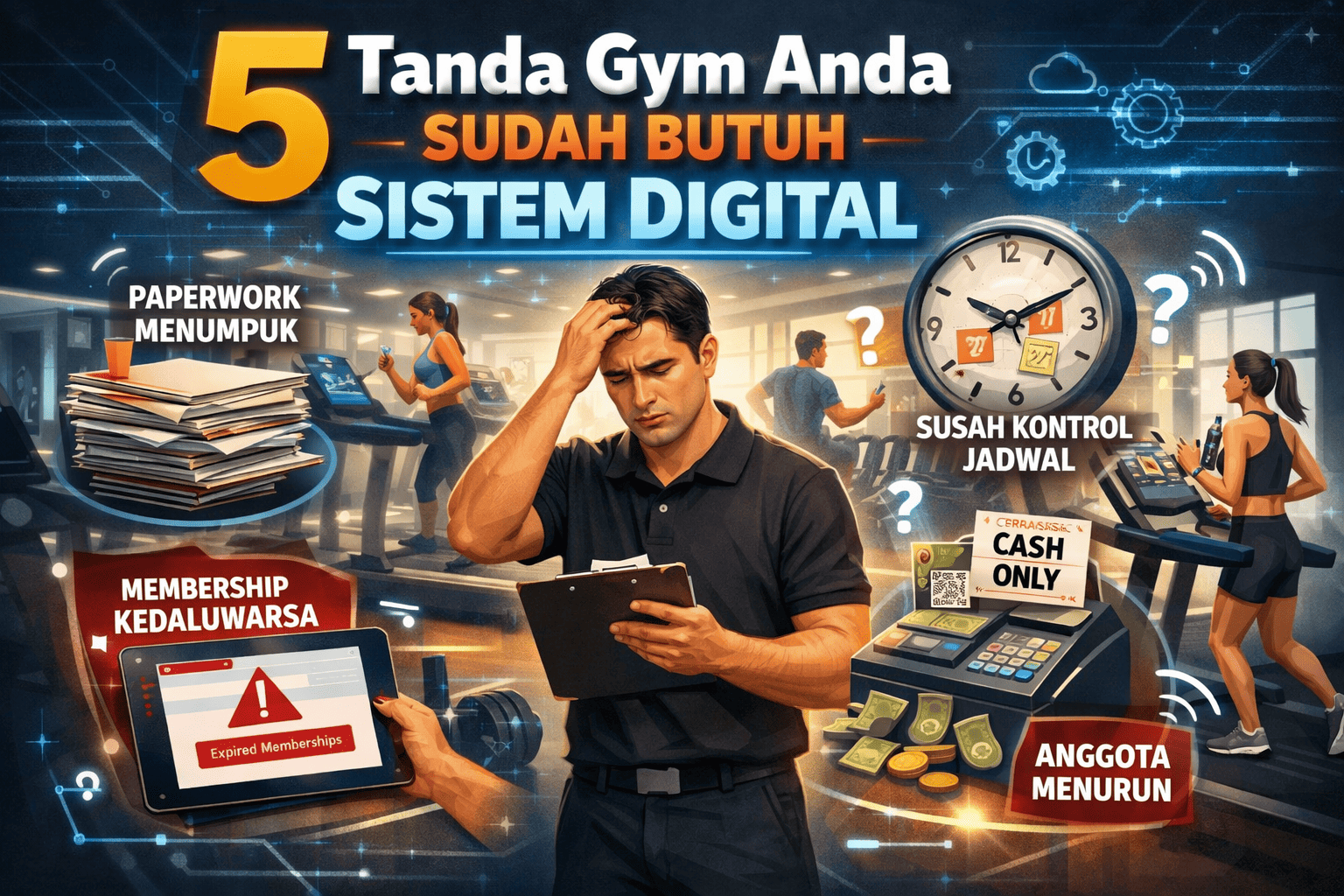 5 Tanda Gym Anda Sudah Butuh Sistem Digital - Ilustrasi Artikel